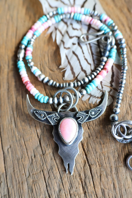 Cotton candy Gretta necklace