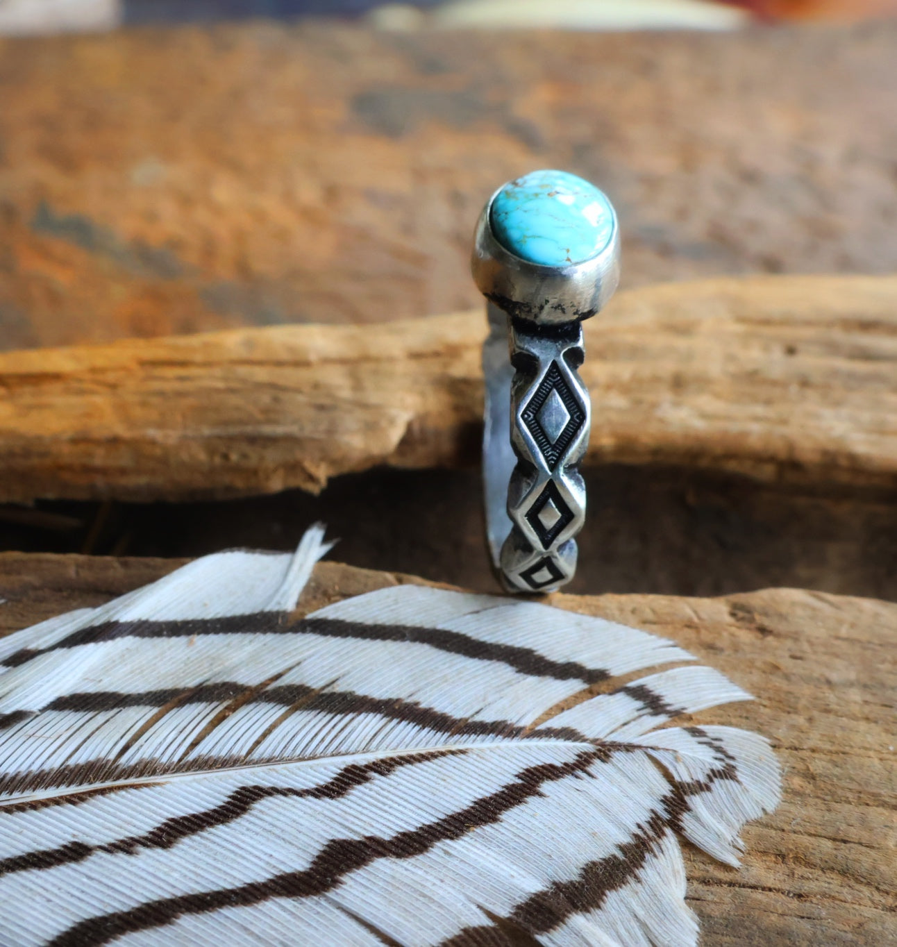 Number 8 turquoise ring Size 8
