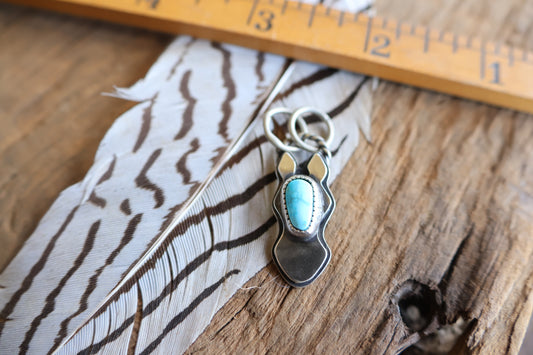 Kingman horse charm sterling silver