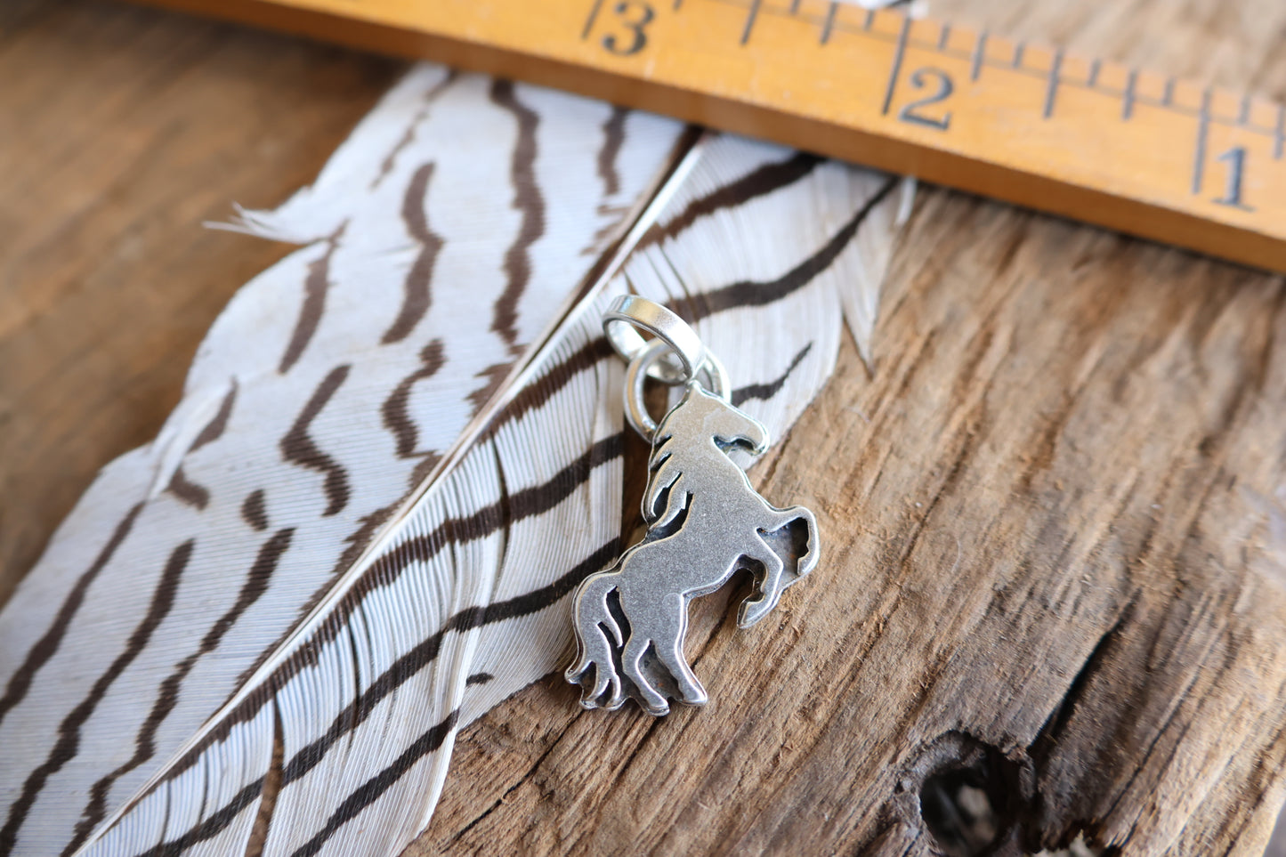 Horse charm sterling silver