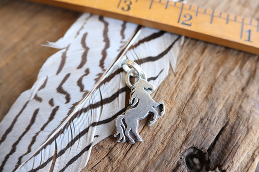 Horse charm sterling silver