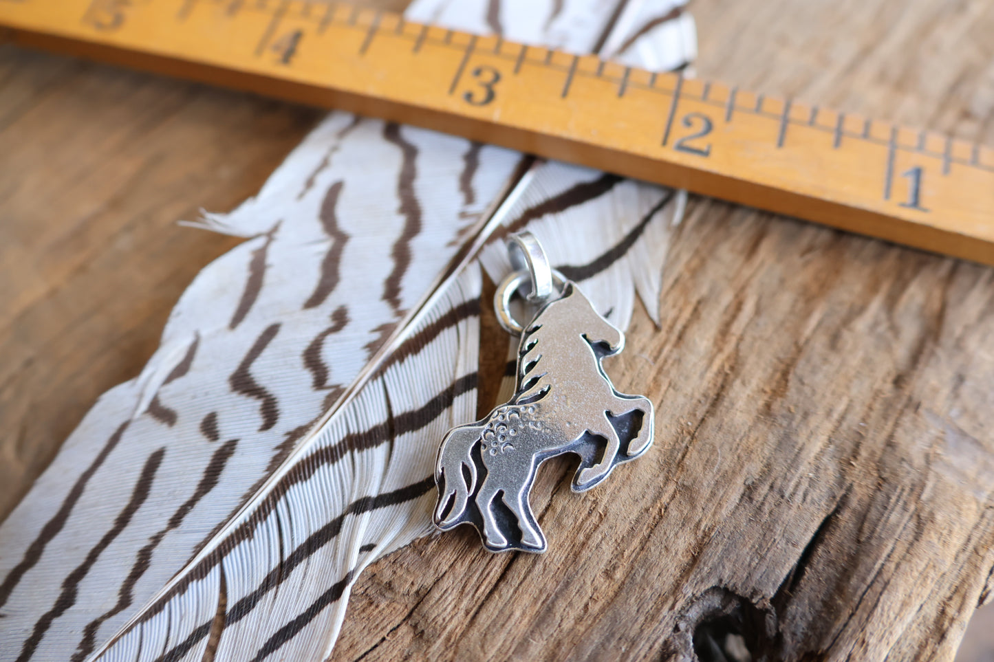 Horse charm sterling silver