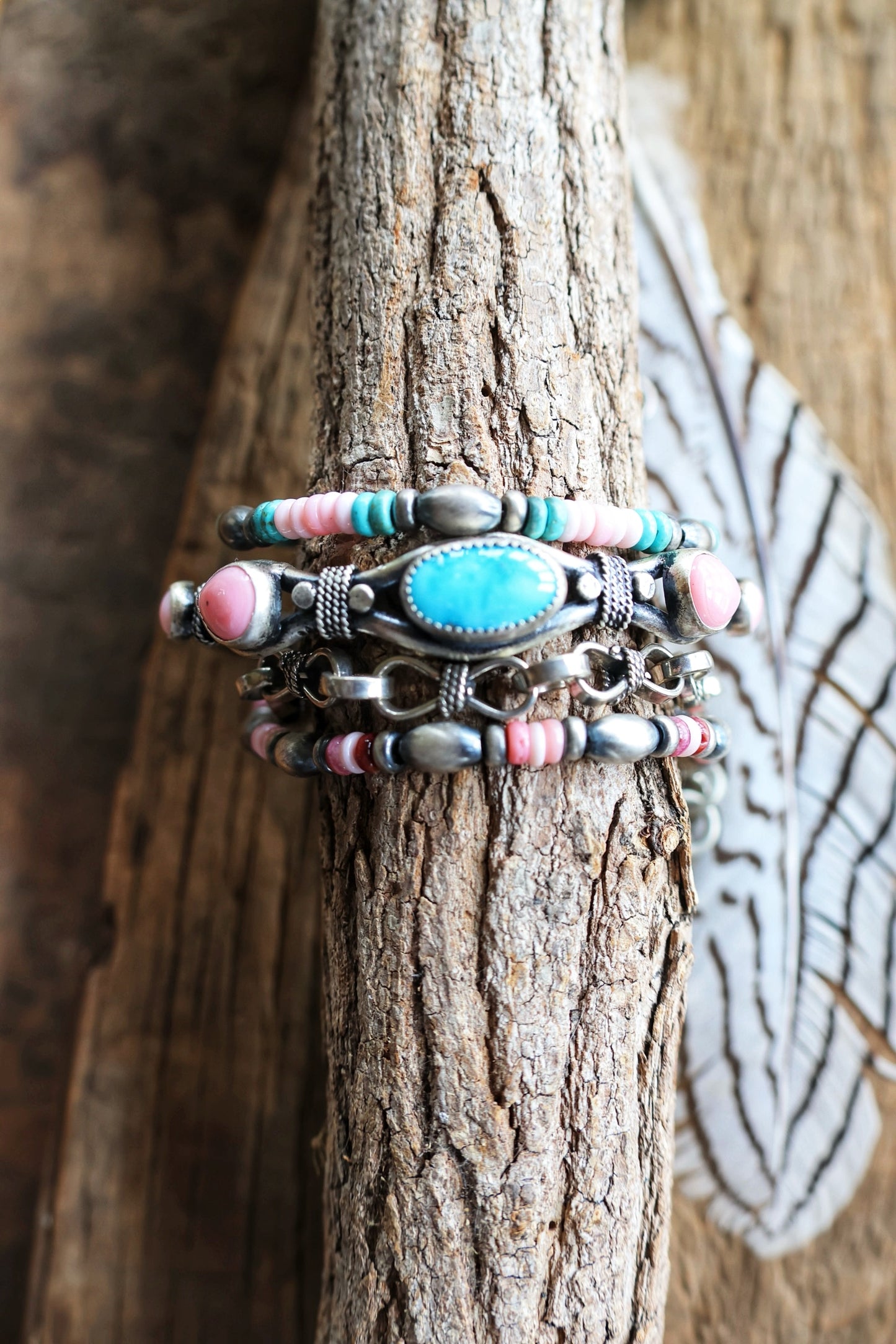 Cotton Candy beaded bracelet