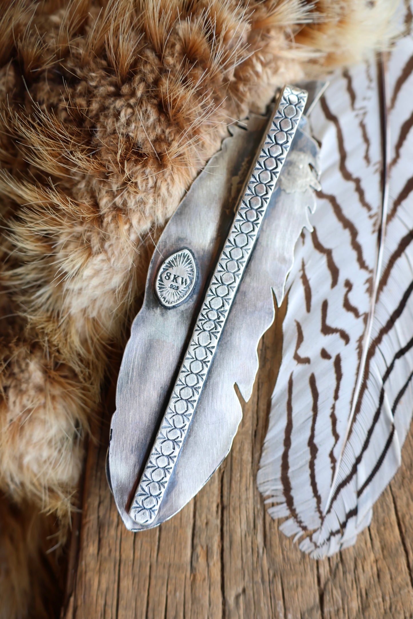 Feather • Price Variscite Pendant