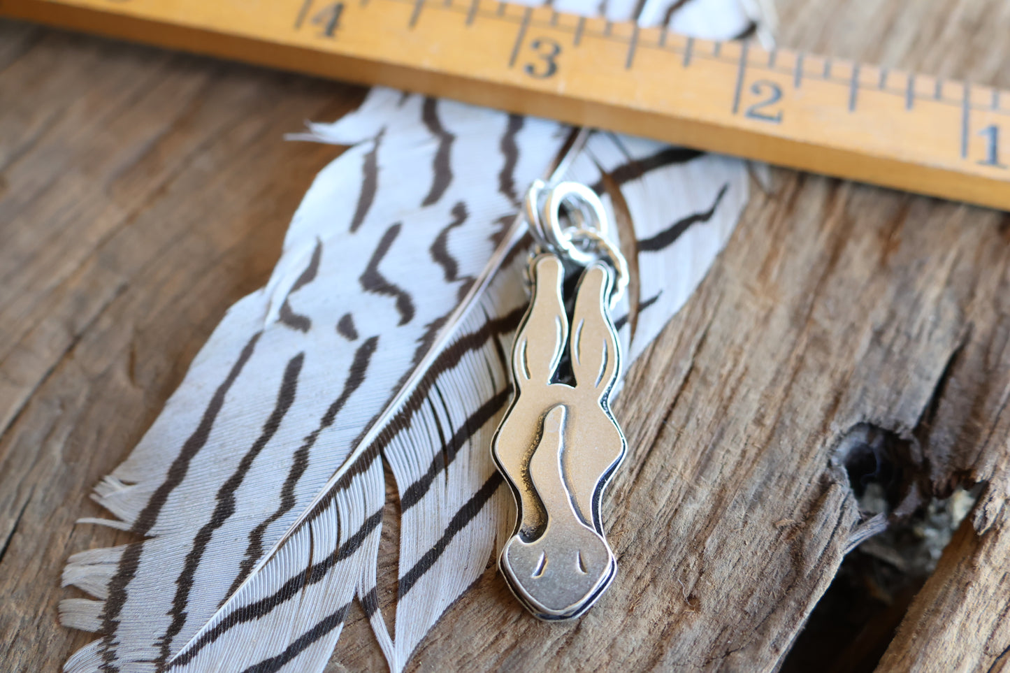 Donkey charm sterling silver