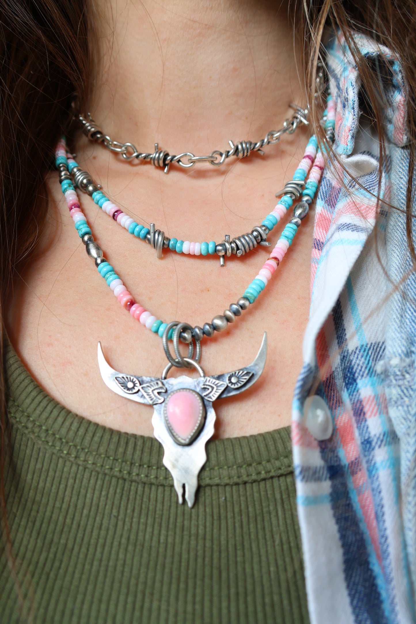 Cotton candy Gretta necklace
