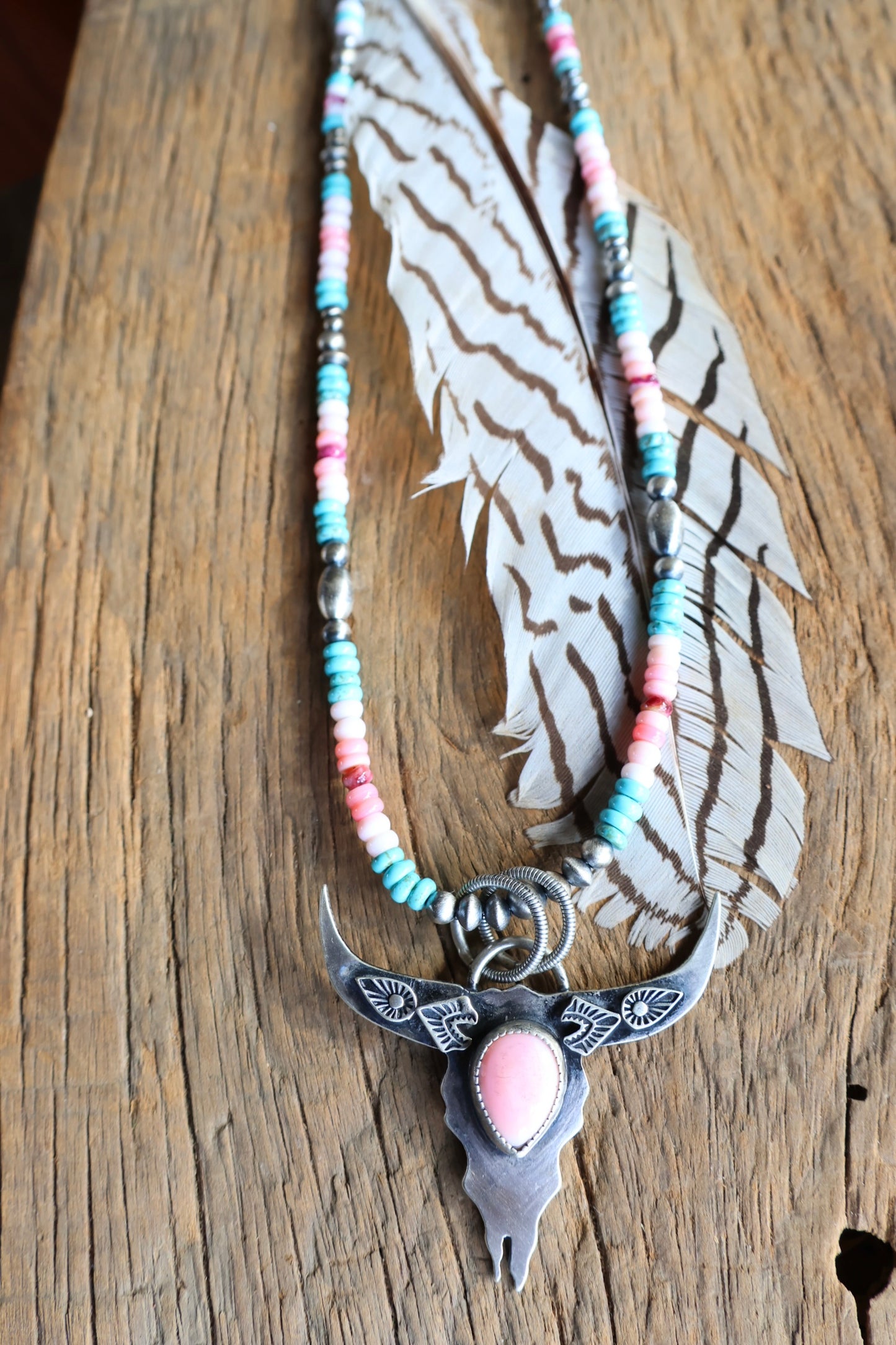 Cotton candy Gretta necklace