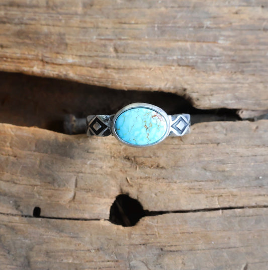 Number 8 turquoise ring Size 8