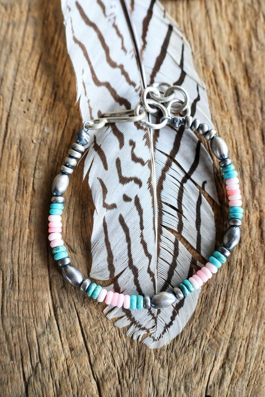 Cotton Candy beaded bracelet