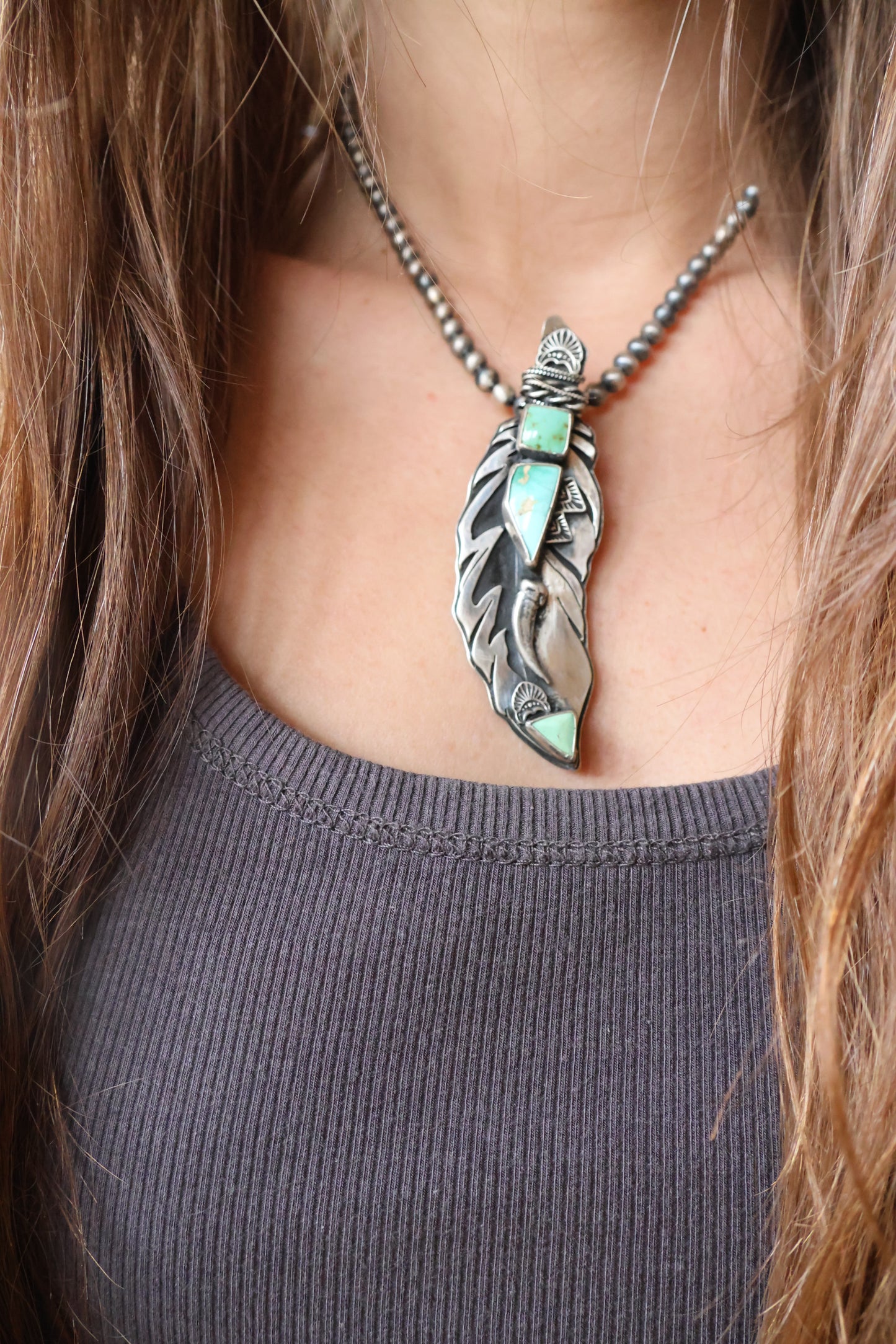 Feather • Royston Pendant