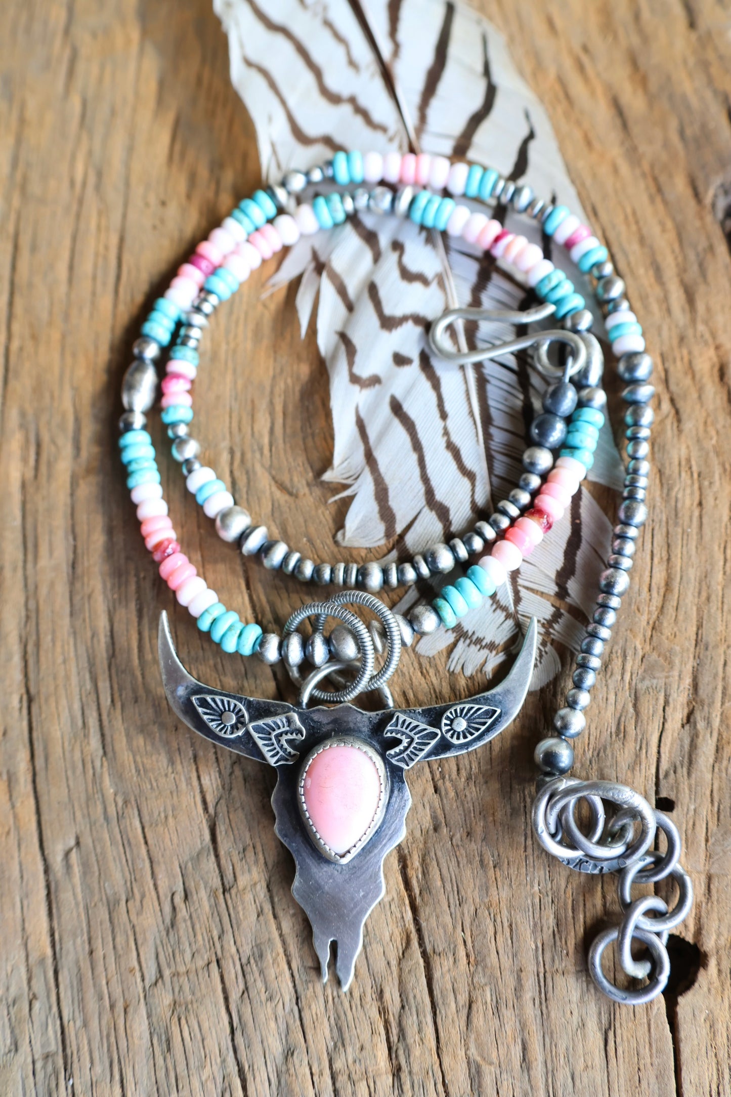 Cotton candy Gretta necklace