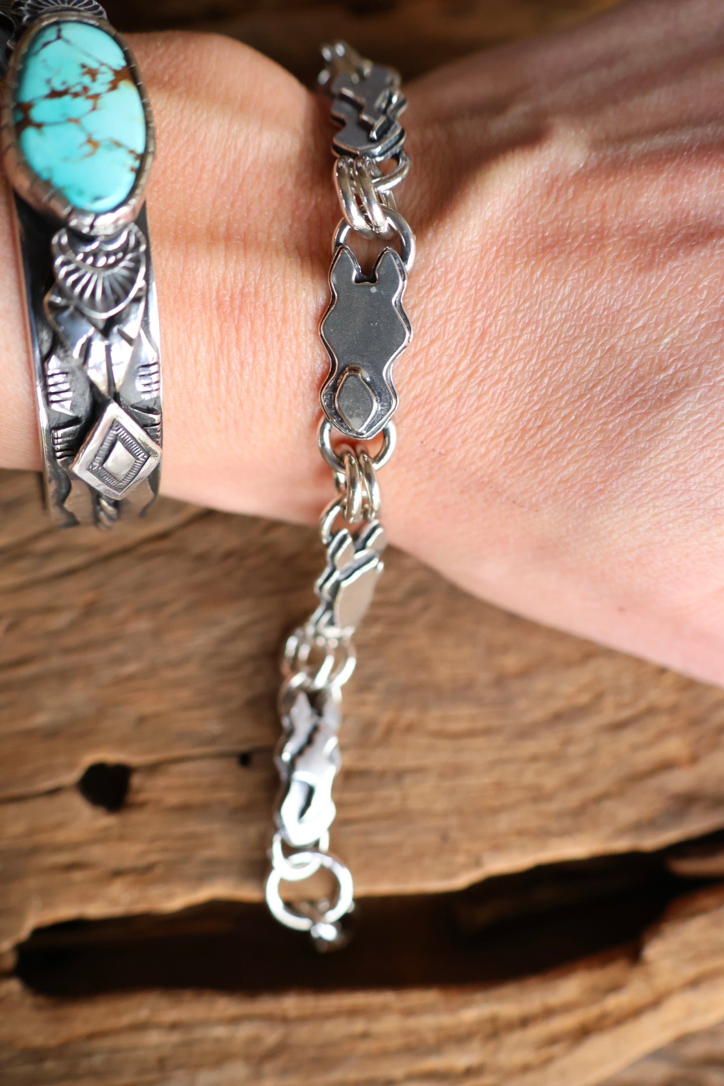 Skw horse chain bracelet 6.5” plus extender