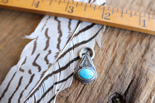 Blue ridge Turquoise charm sterling silver