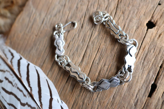 Skw horse chain bracelet 7” plus extender