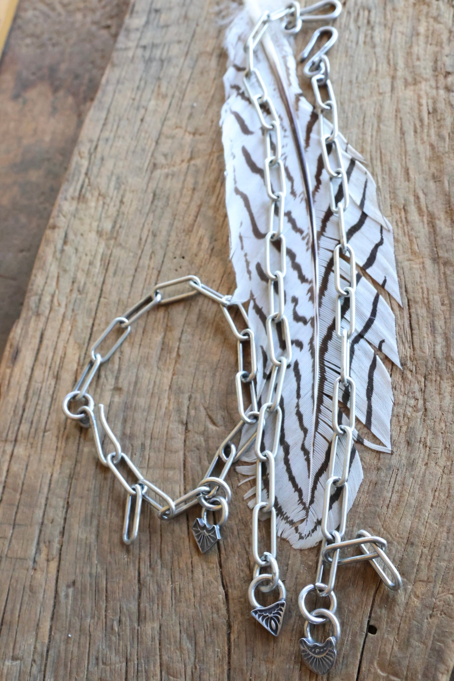 Sterling silver Charm bracelet chain 8.5”