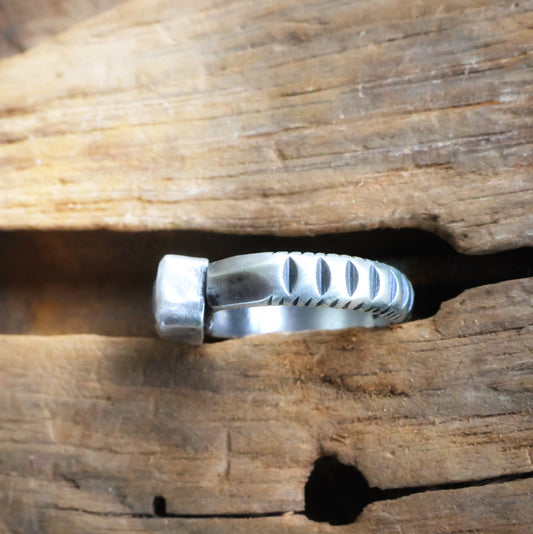 Sterling opal ring Size 10