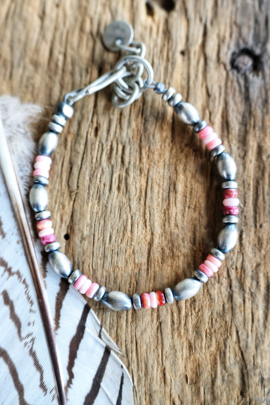 Cotton Candy beaded bracelet