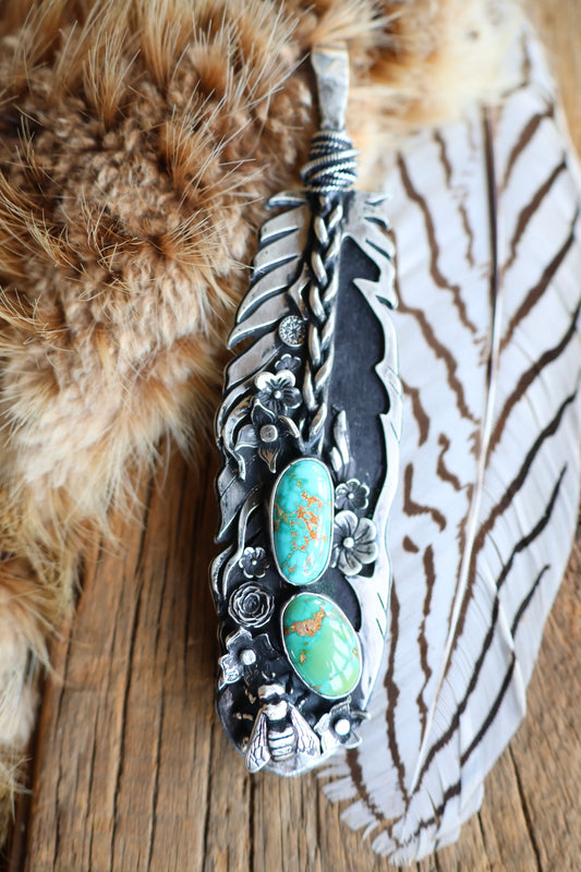 Feather • Royston and Kings Manassa Pendant