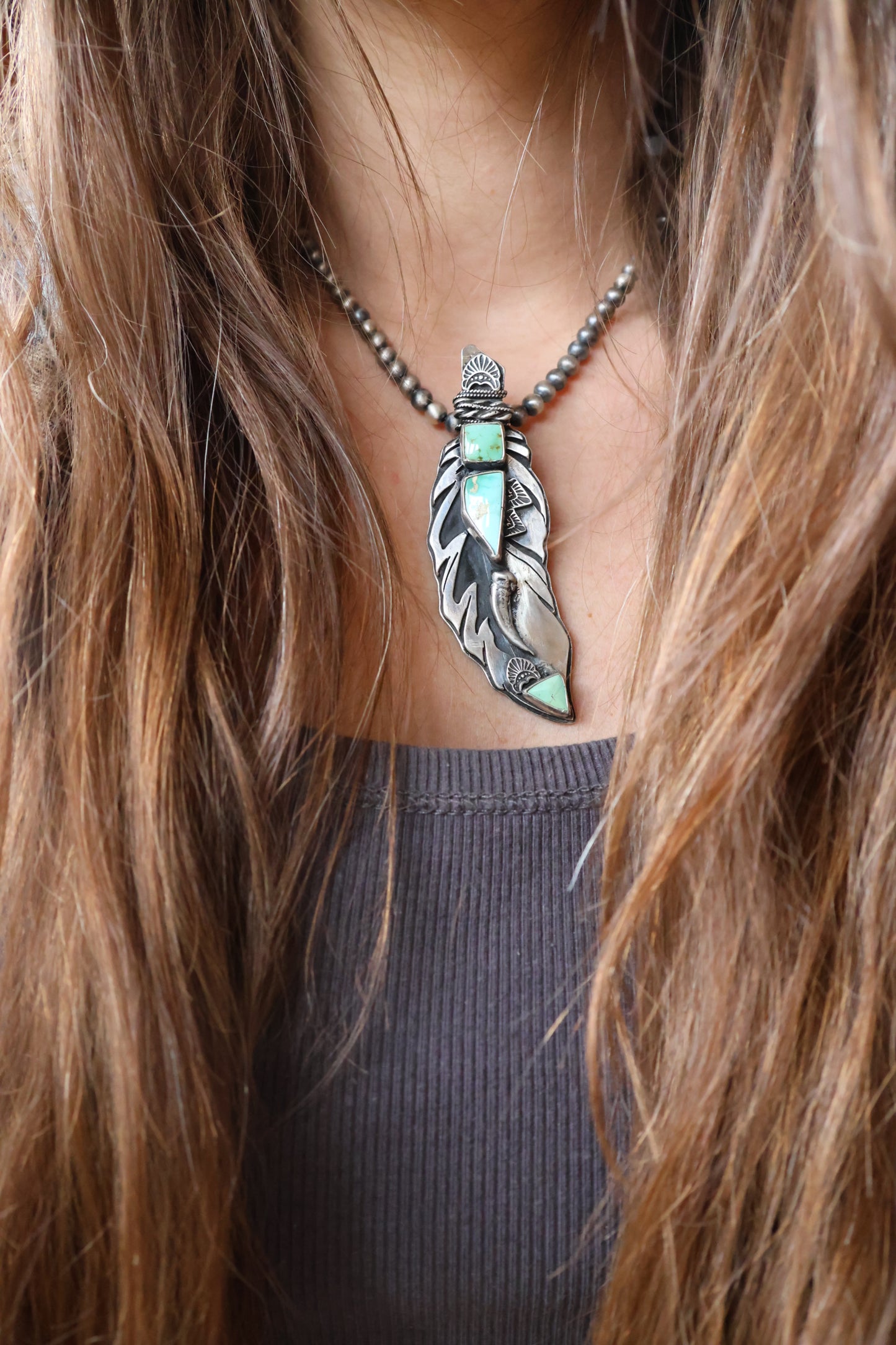 Feather • Royston Pendant