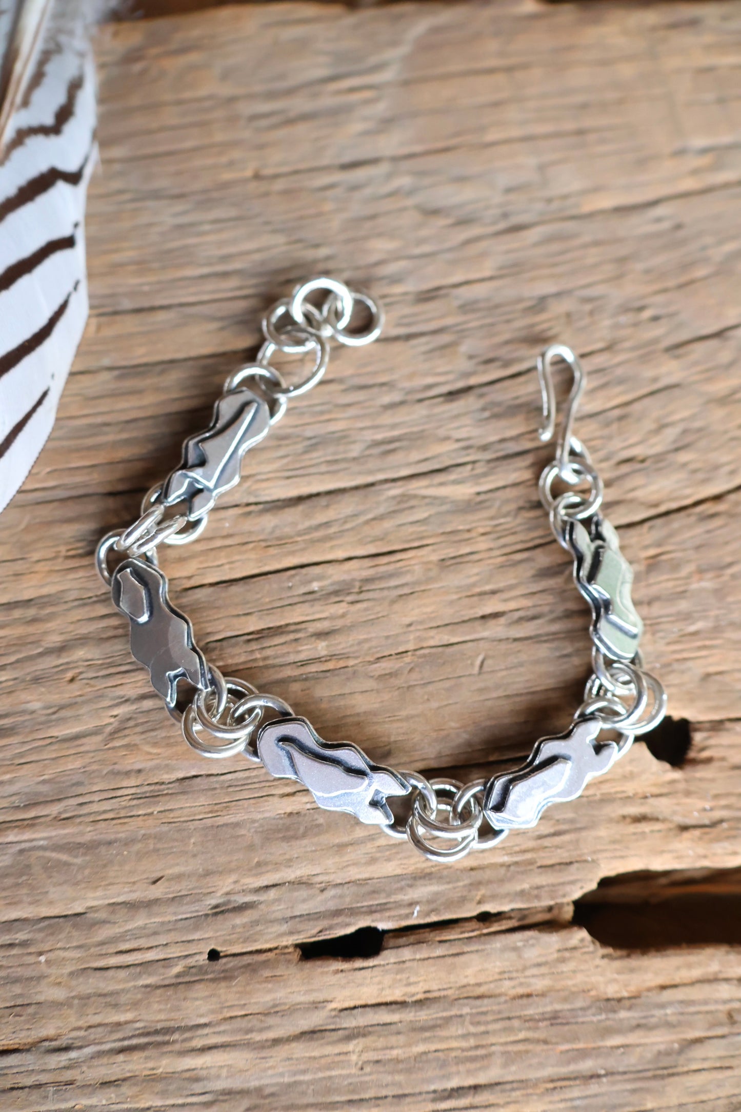 Skw horse chain bracelet 6.75” plus extender