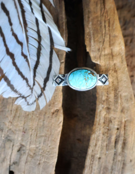 Number 8 turquoise ring Size 8