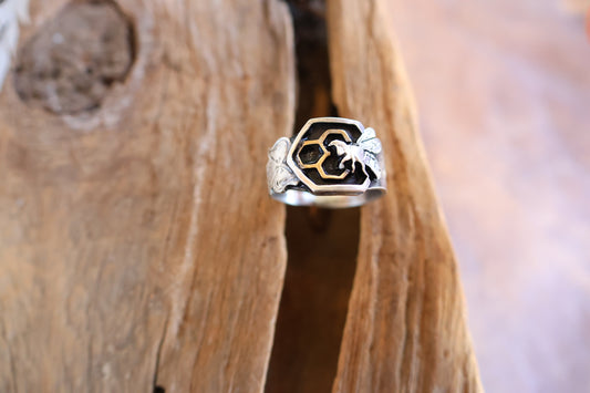 Honey Bee Signet Ring