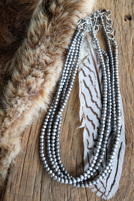 Sterling Silver Pearls 4mm 18” plus extender