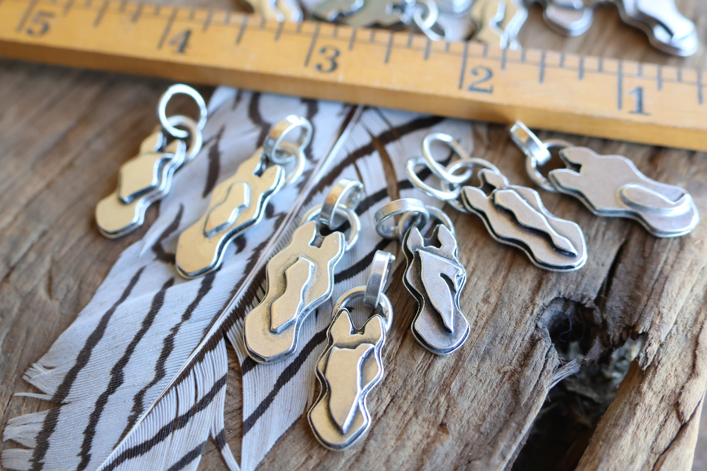 Horse charm sterling silver