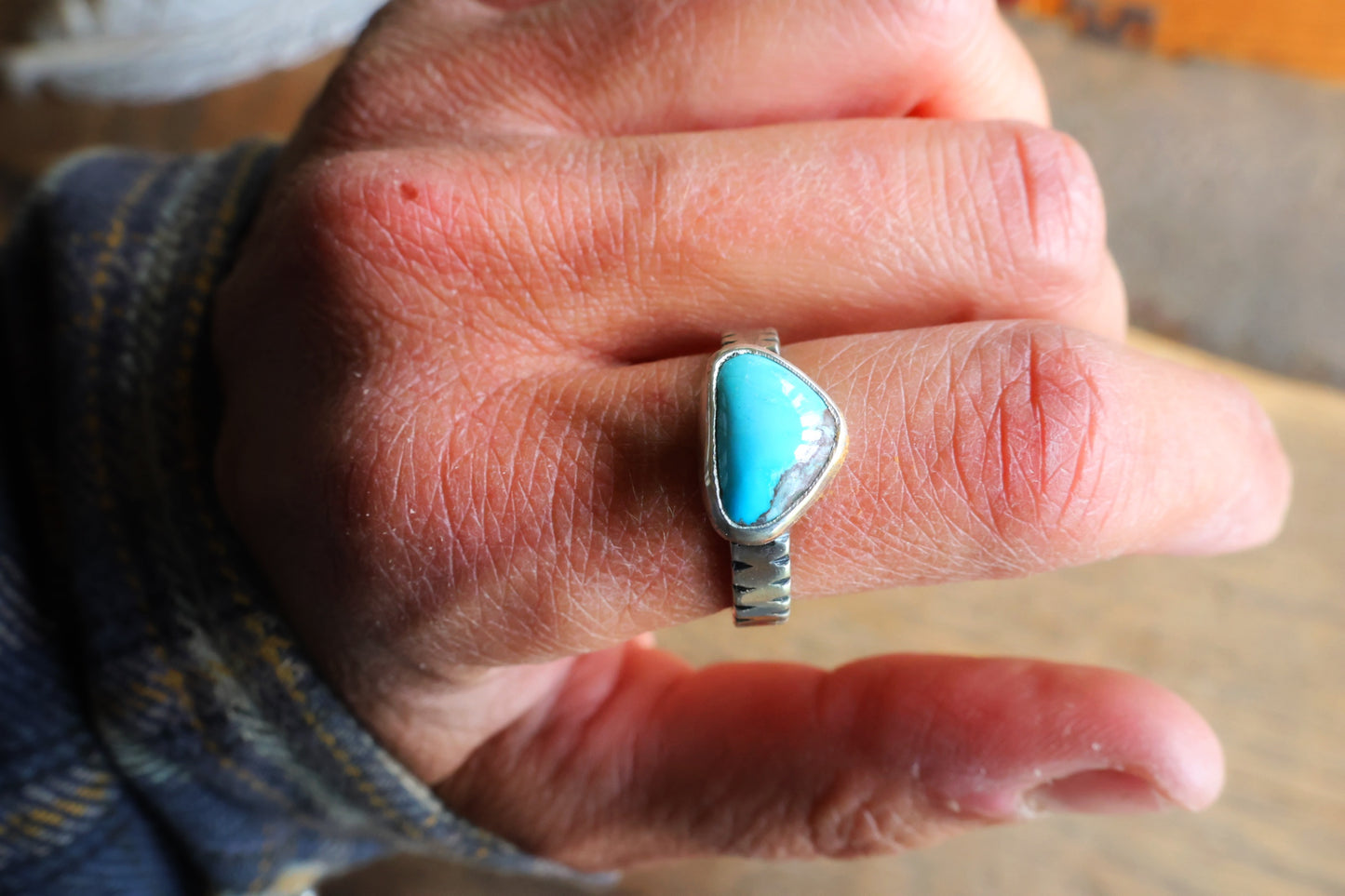 Bisbee turquoise ring Size 7.5