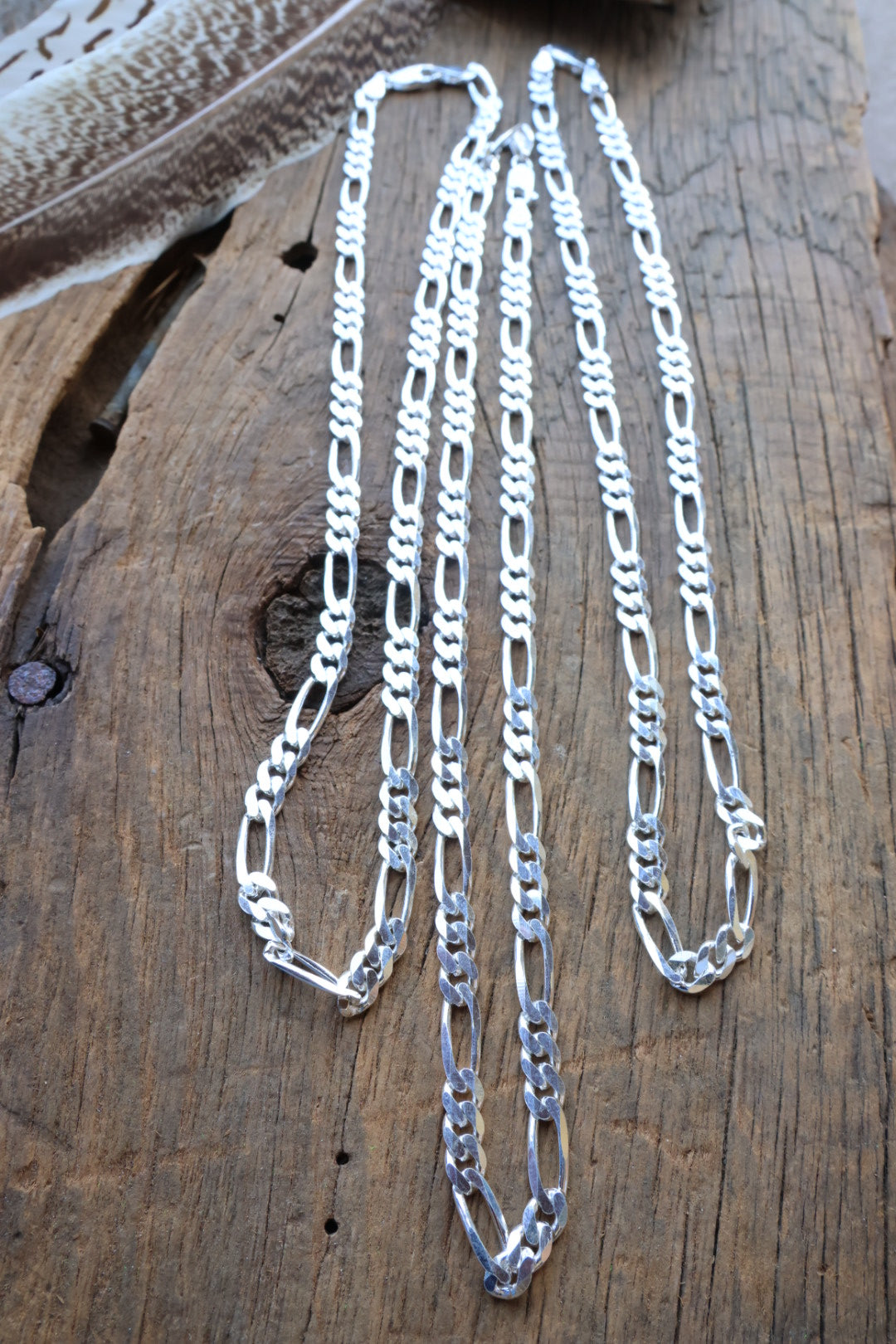 Figaro Chain Sterling silver 18”