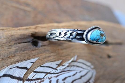 Rattle Snake Turquoise Hardware Cuff