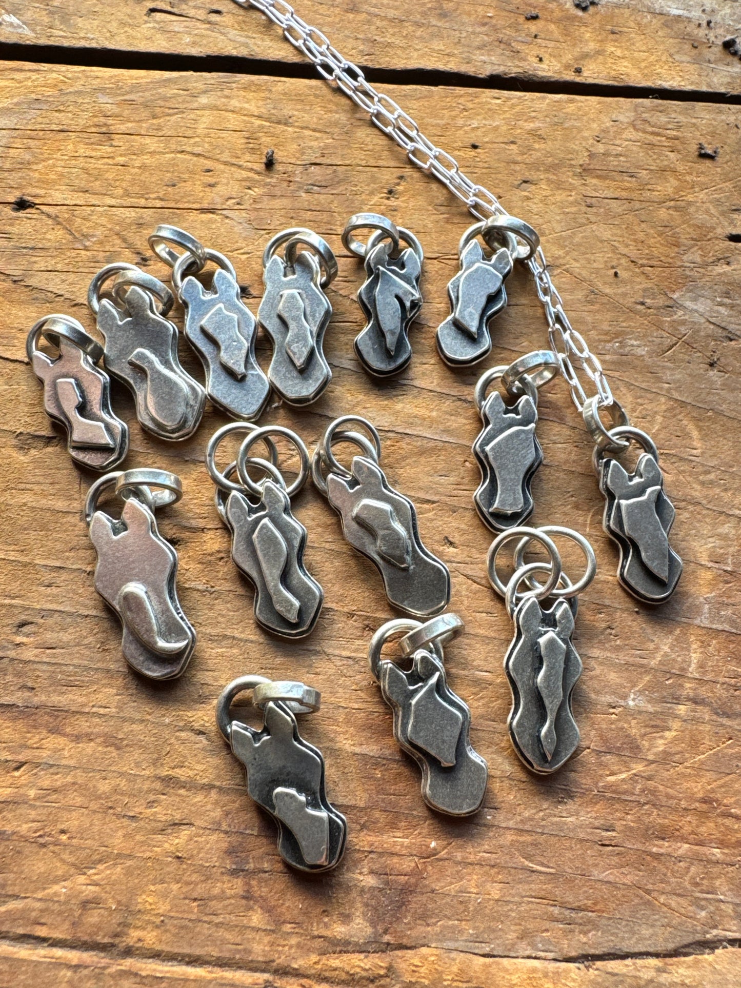 FREE CHAIN  with Horse charm sterling silver