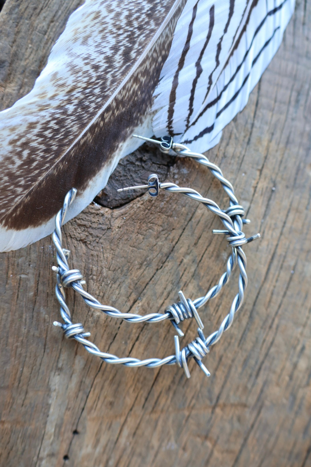 Barbed wire hoops