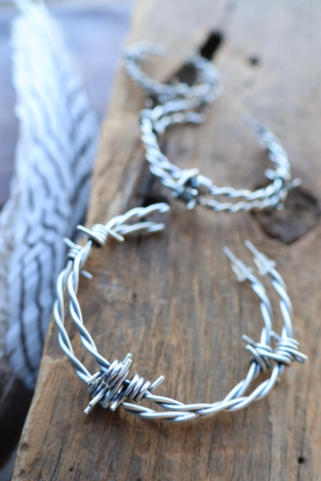 Barbed wire hoops