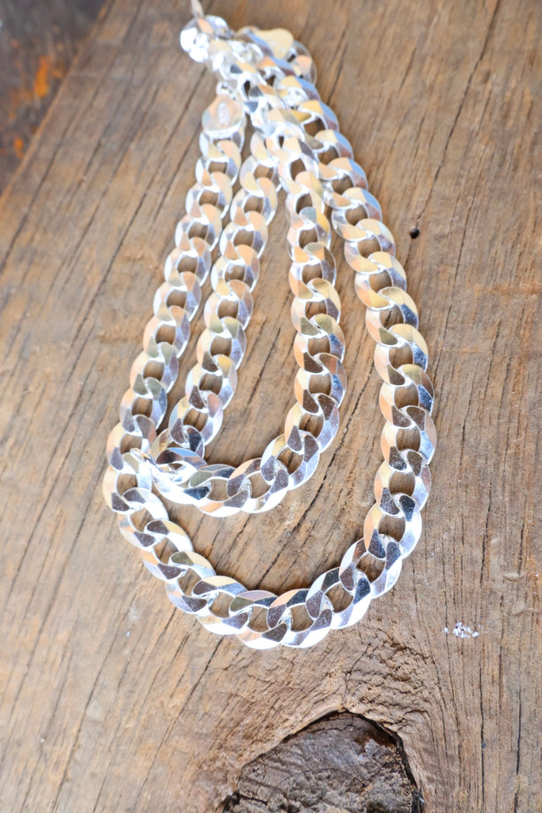 Curb Chain Sterling silver 18”