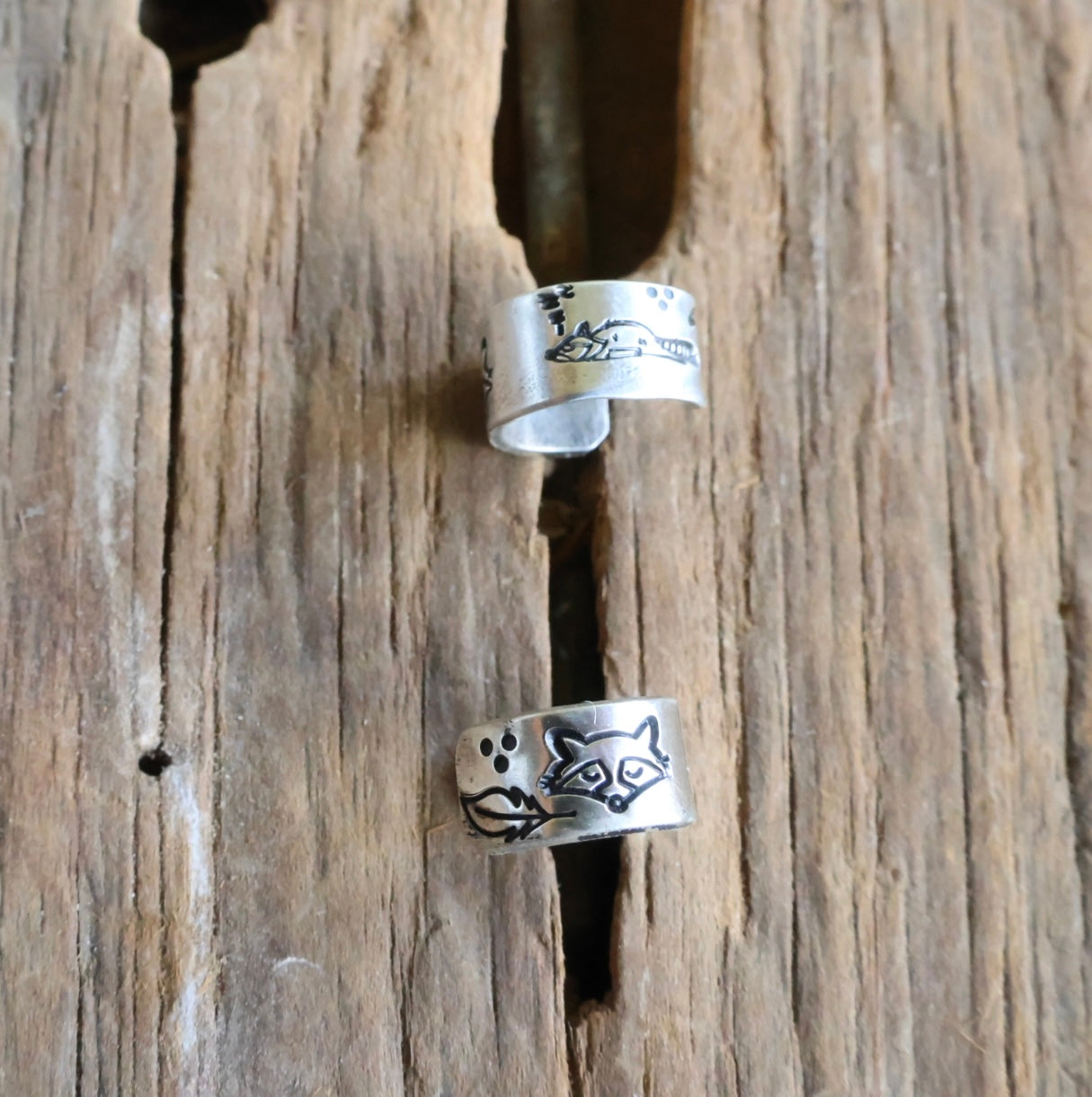 Trash panda ear cuff