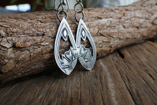 Hand Engraved Dangle Earrings