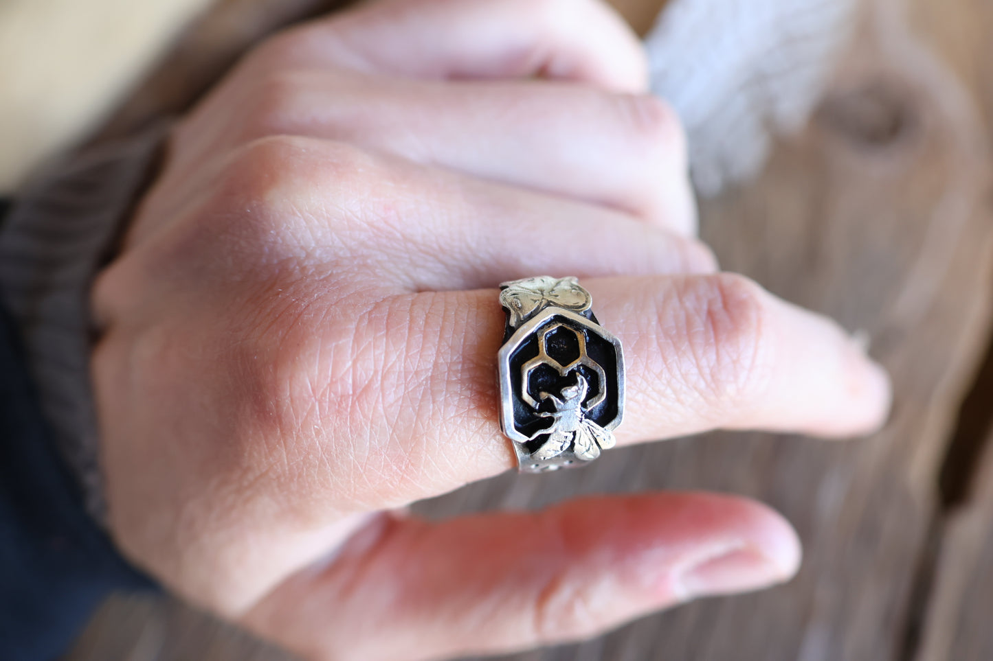 Honey Bee Signet Ring