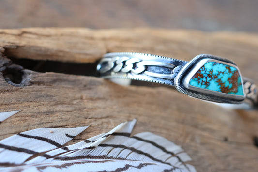 Pilot mountain Turquoise Hardware Cuff