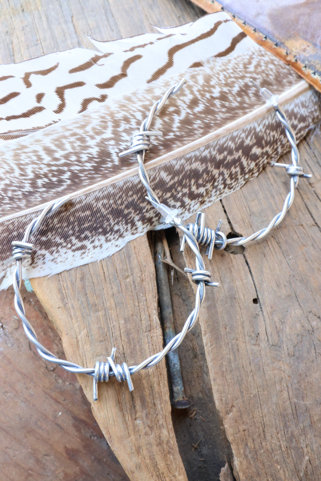 Barbed wire hoops