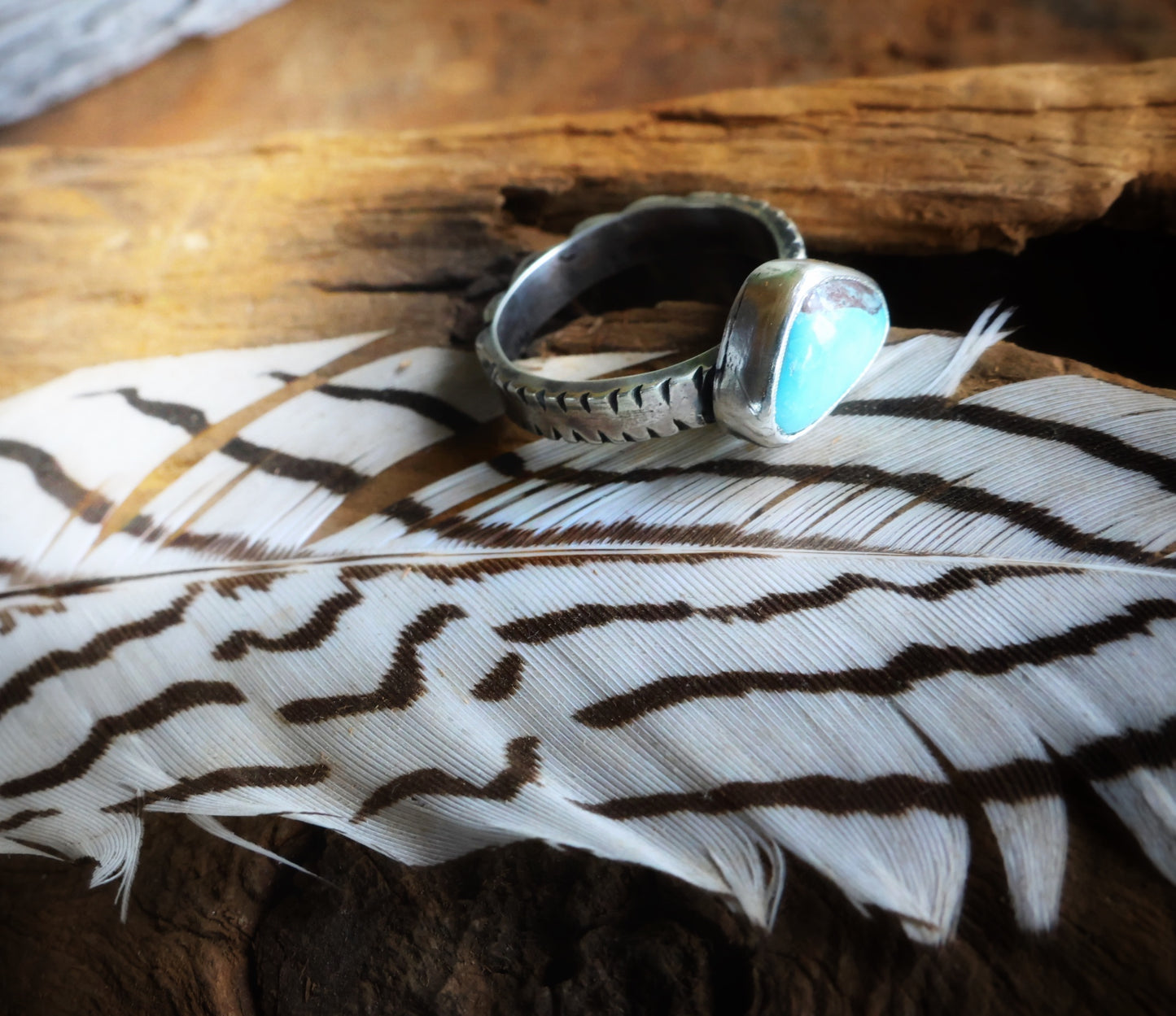 Bisbee turquoise ring Size 7.5