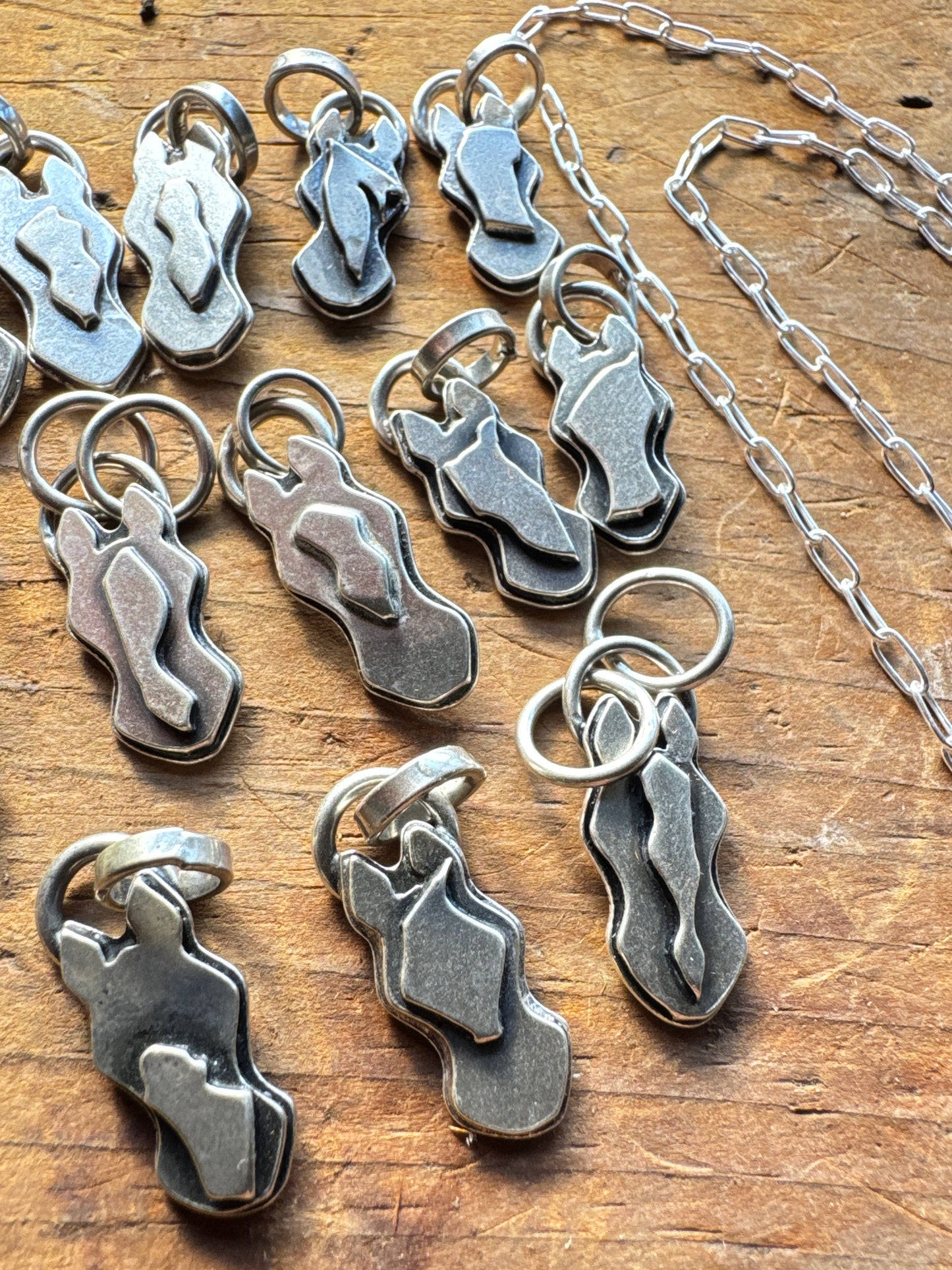 FREE CHAIN  with Horse charm sterling silver