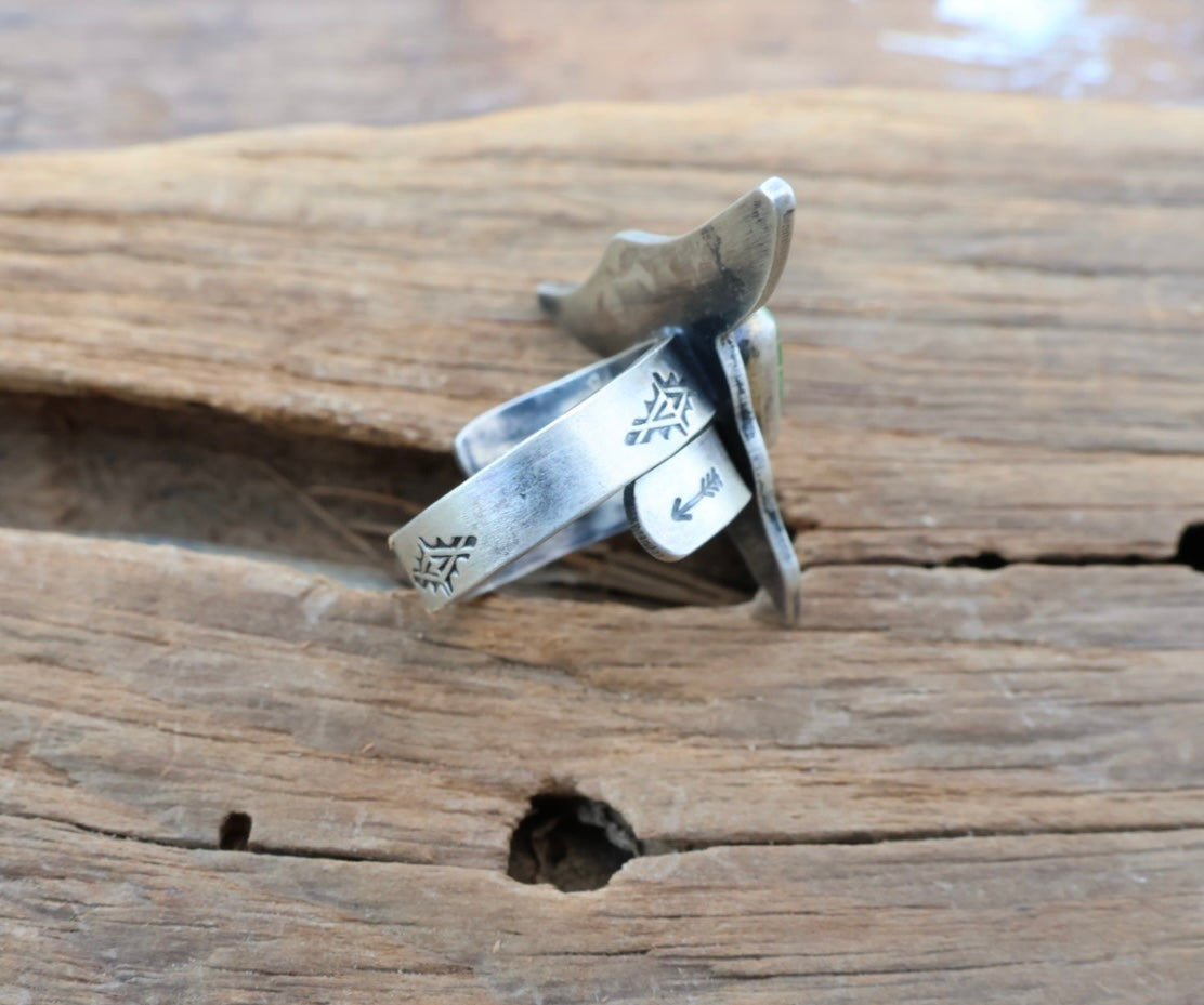 Adjustable royston long horn ring