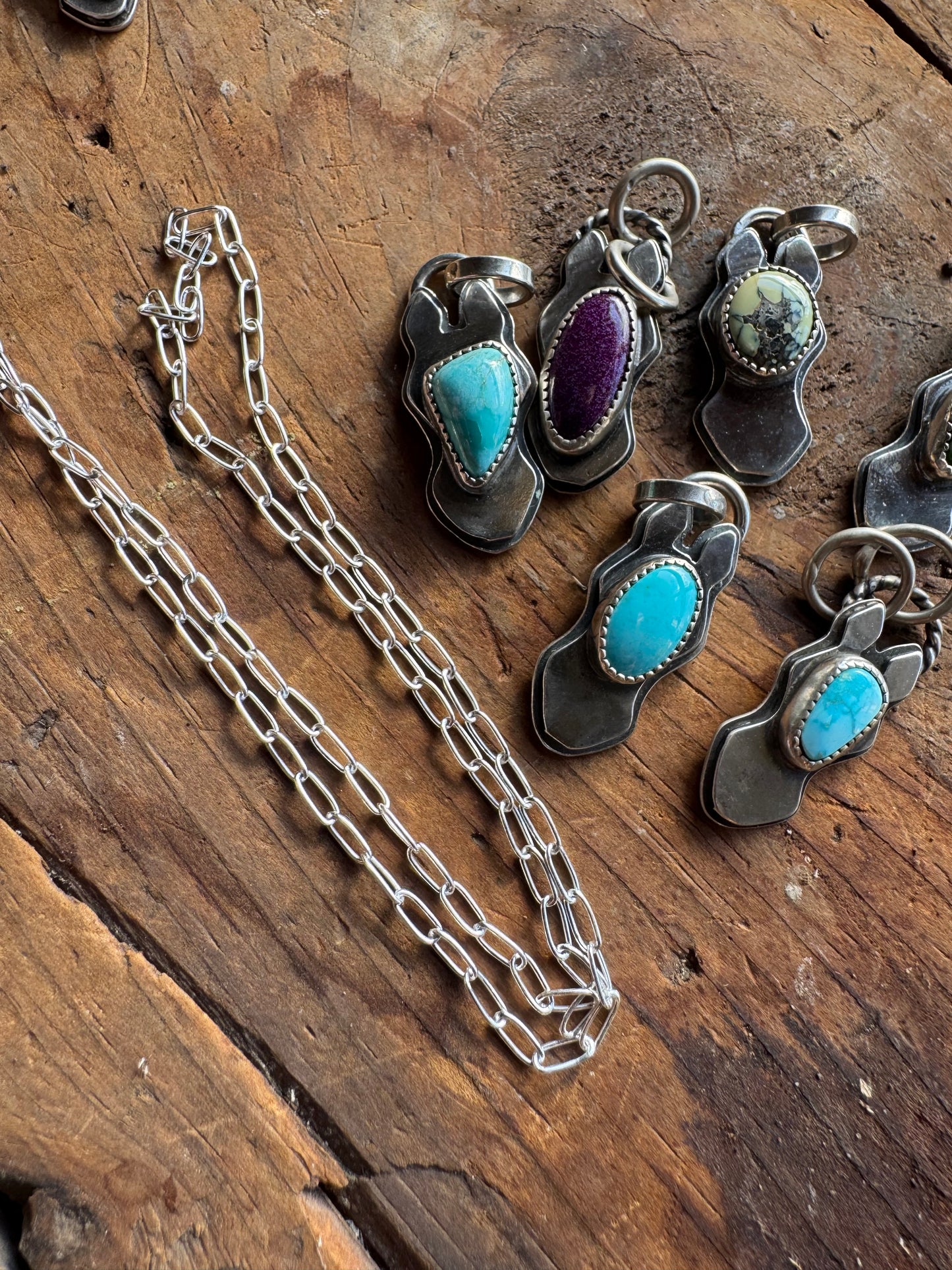 FREE CHAIN with Purple horse charm sterling silver