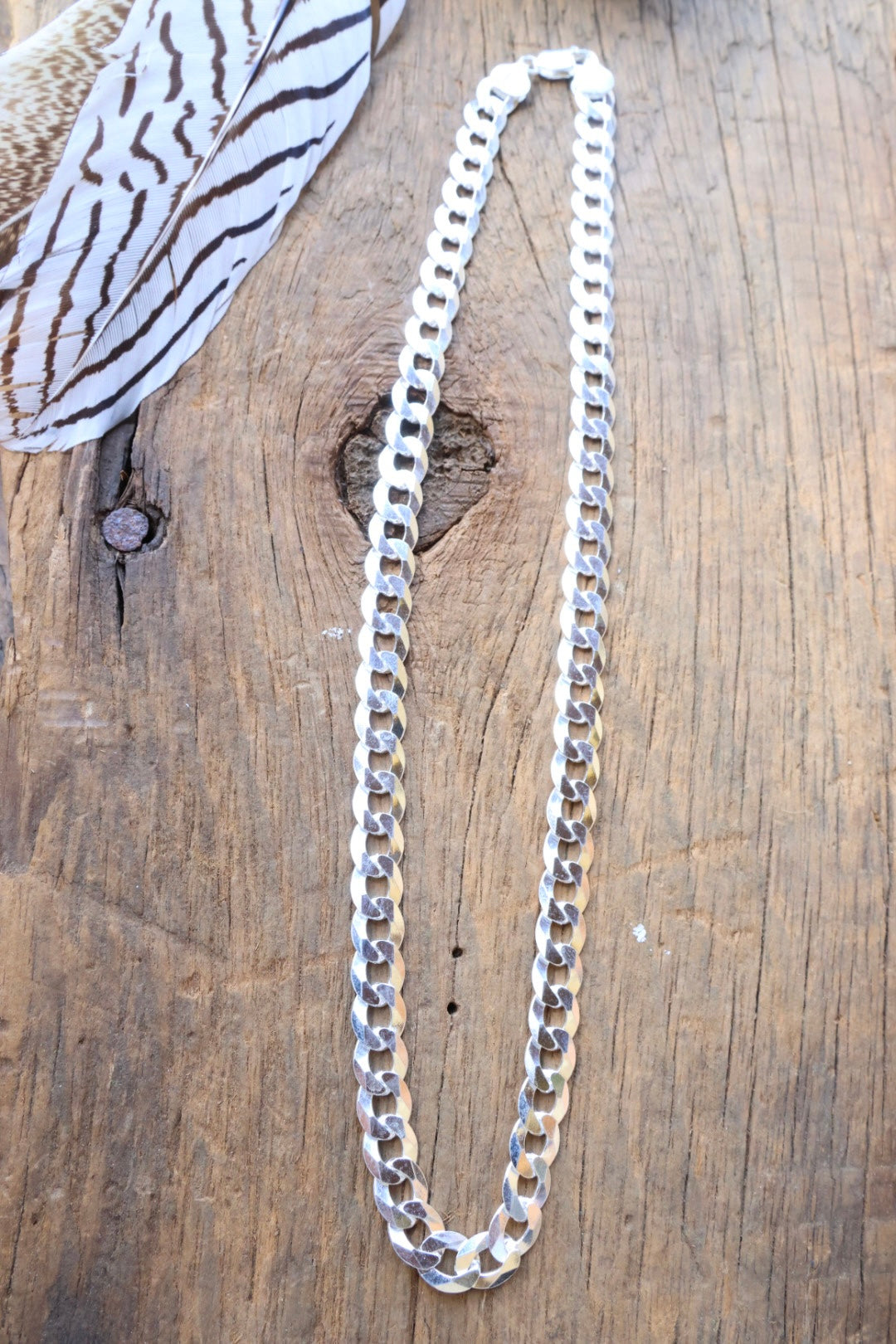 Curb Chain Sterling silver 18”