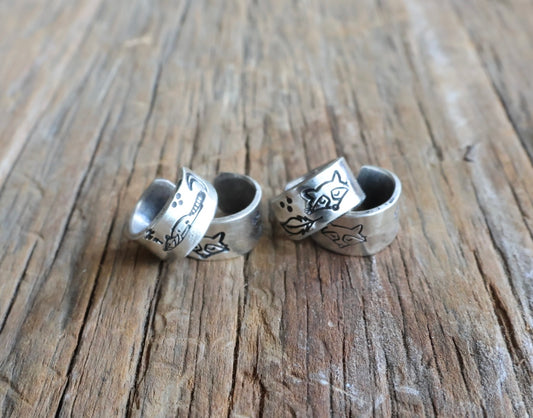 Trash panda ear cuff