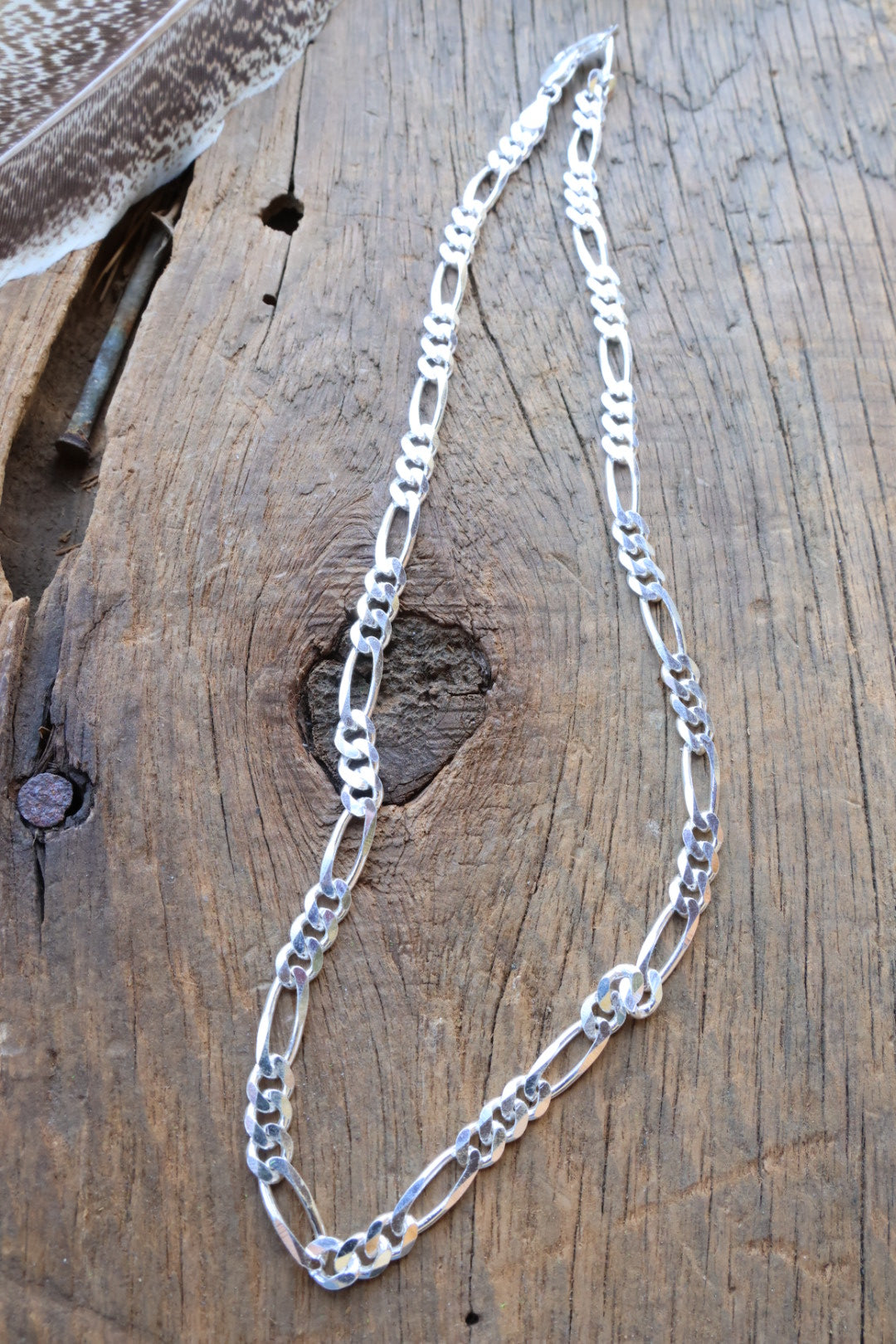 Figaro Chain Sterling silver 18”