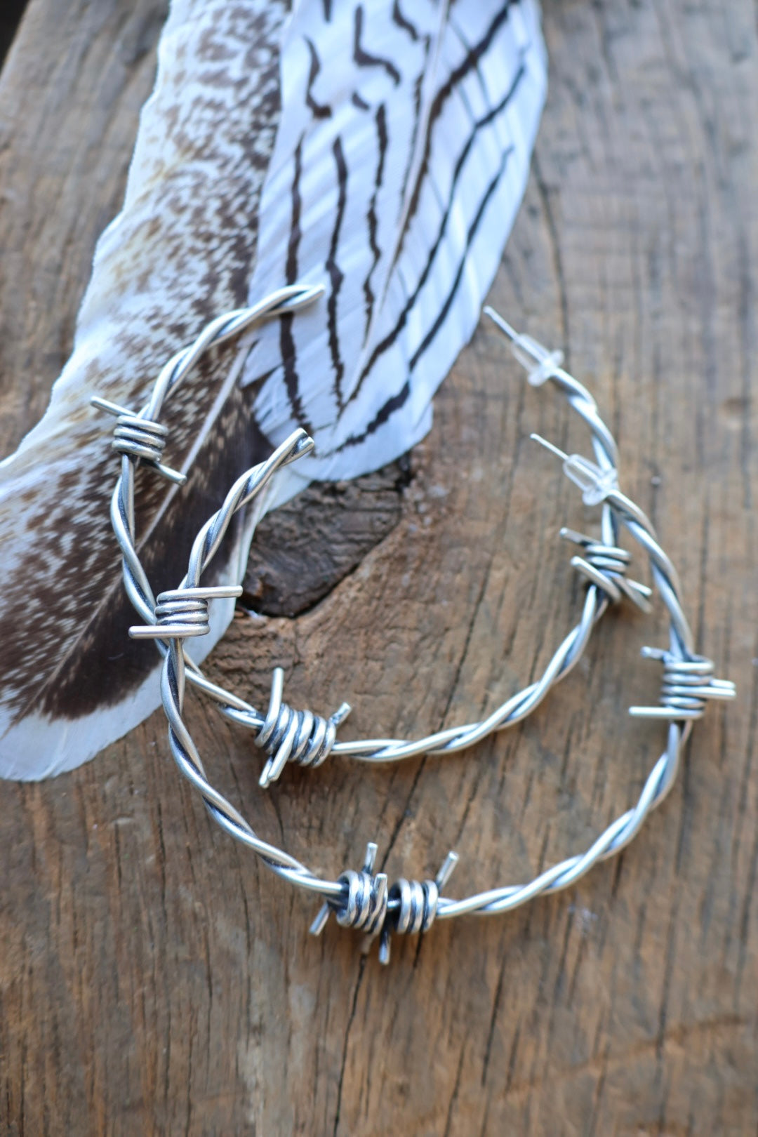 Barbed wire hoops