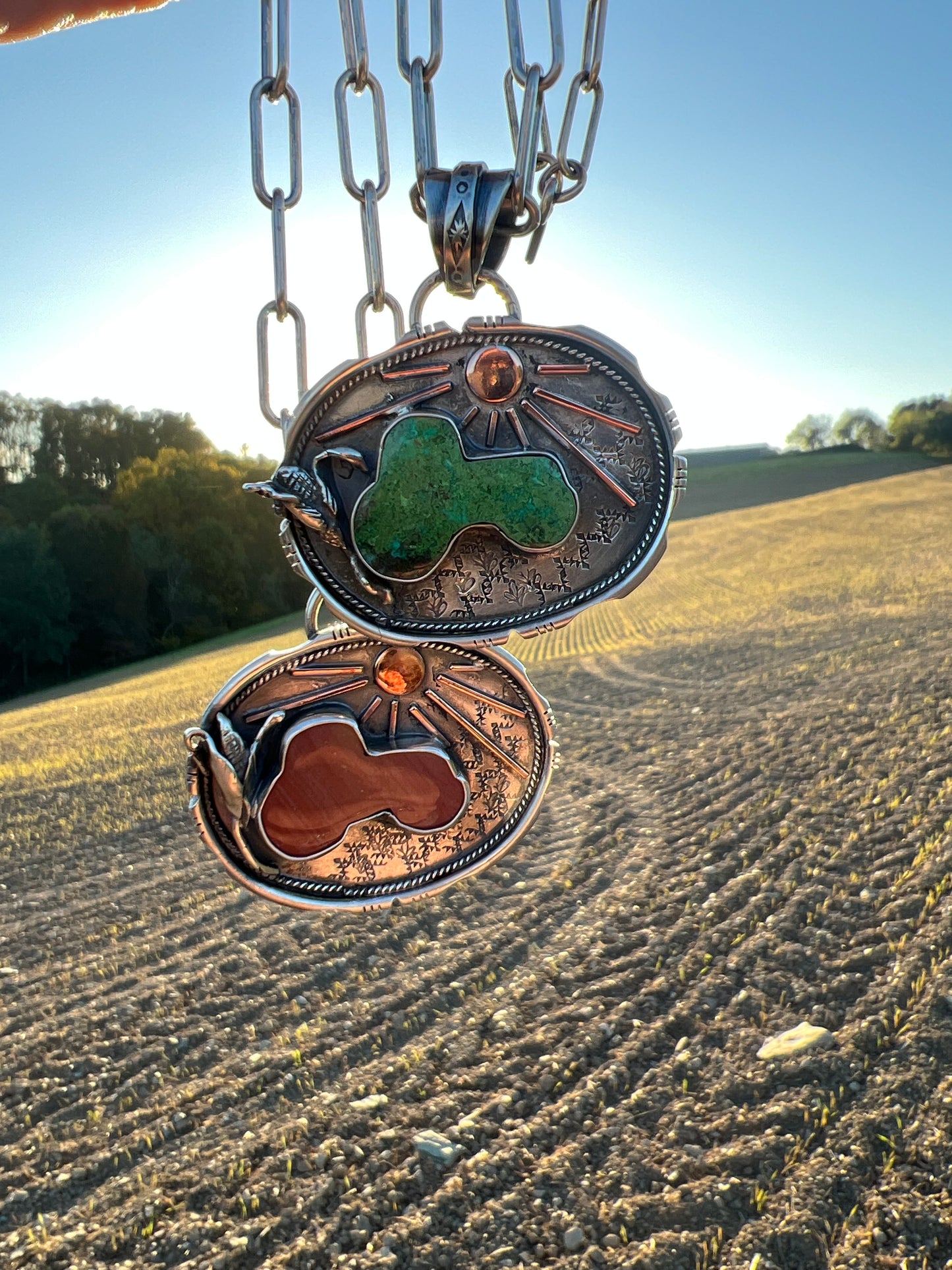 Red tractor pendant!