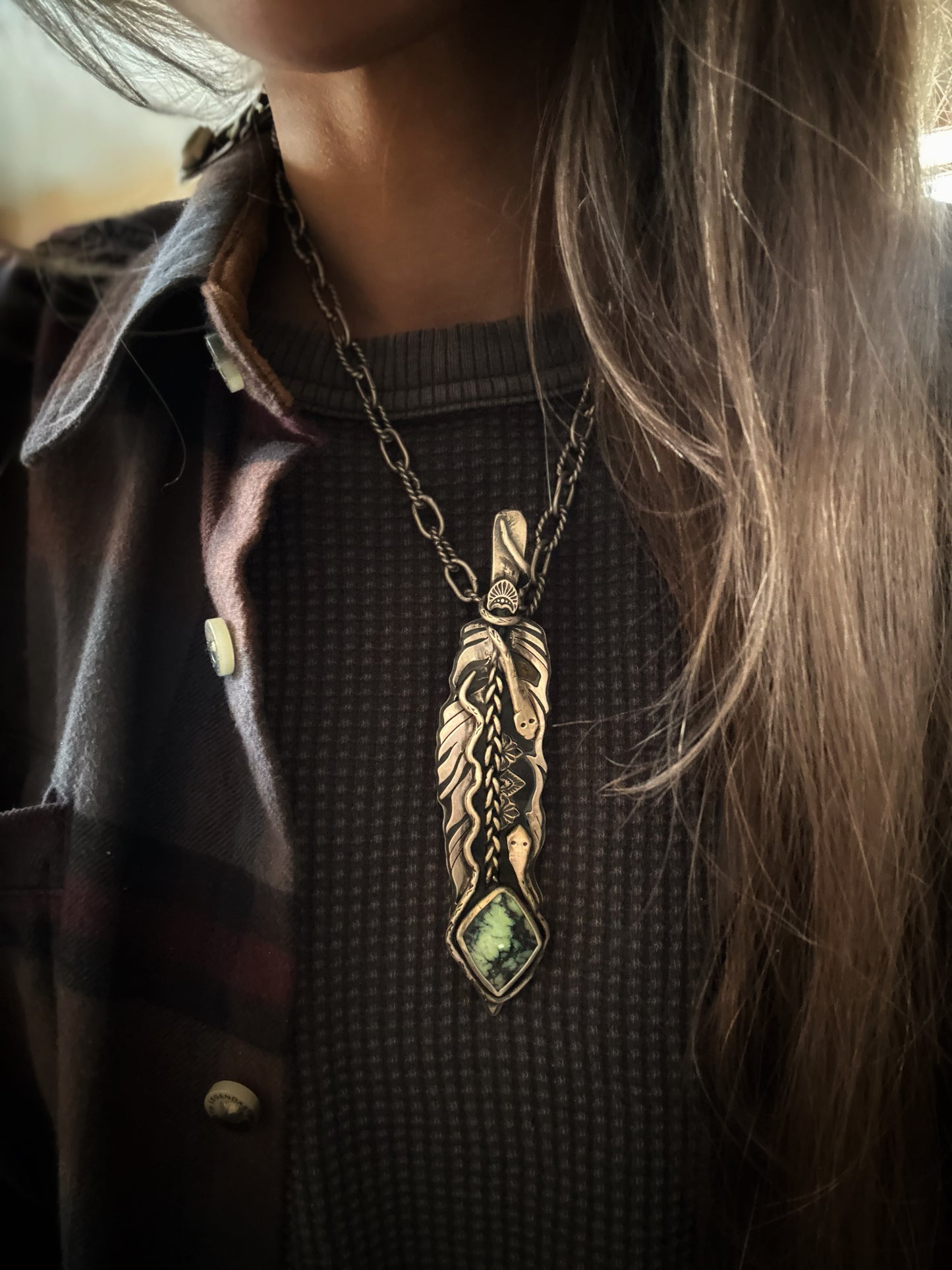 Feather Snake • New Lander Pendant